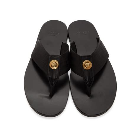 mens versace sandals mens|Versace leather sandals men.